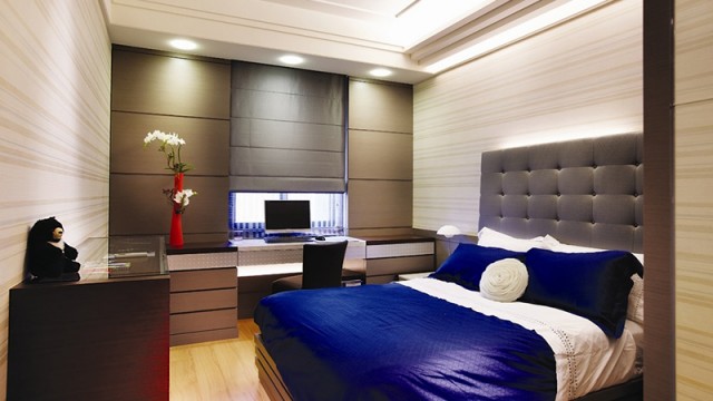 Blue-gray-bedroom-decor