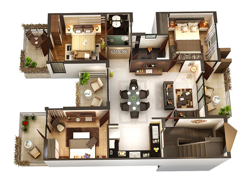 three-bedroom-floor-plans